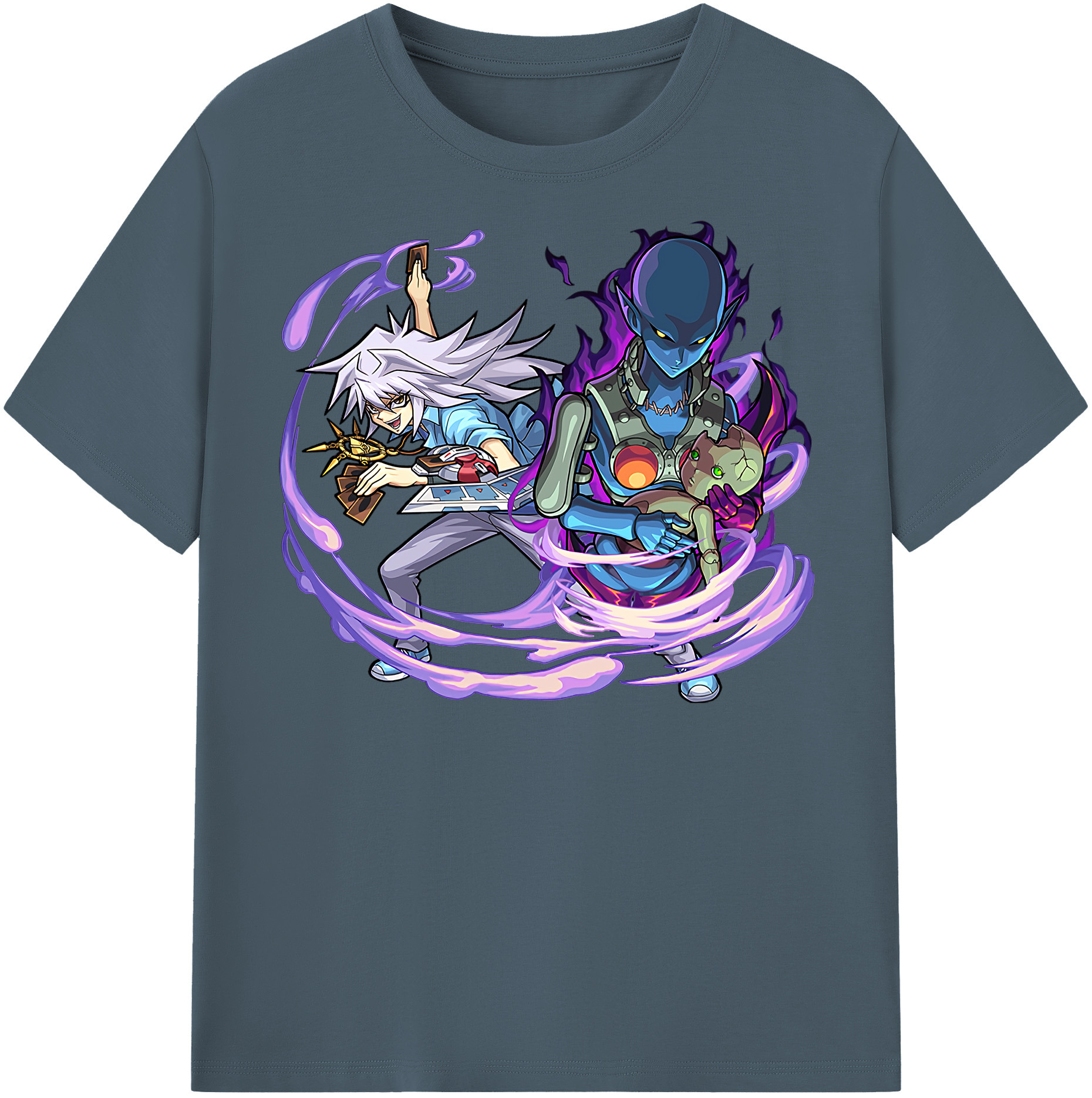 （画像用） 遊☆戯☆王 Yu-Gi-Oh! 綿100％半袖Tシャツ（フロントプリント）